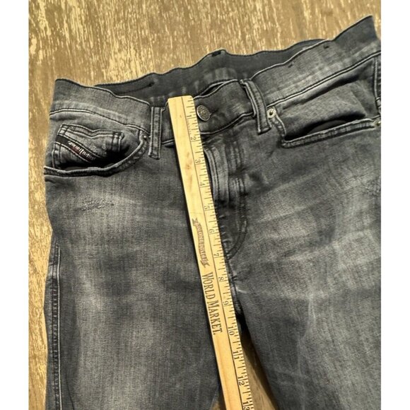 Diesel D-istort Skinny 30x28 Stretch Black Dark Gray Jeans 069RL - Picture 5 of 14